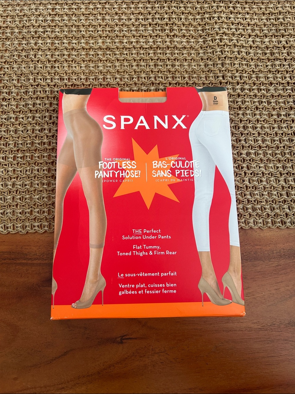 Spanx NEW Footless Pantyhose Nude sz D